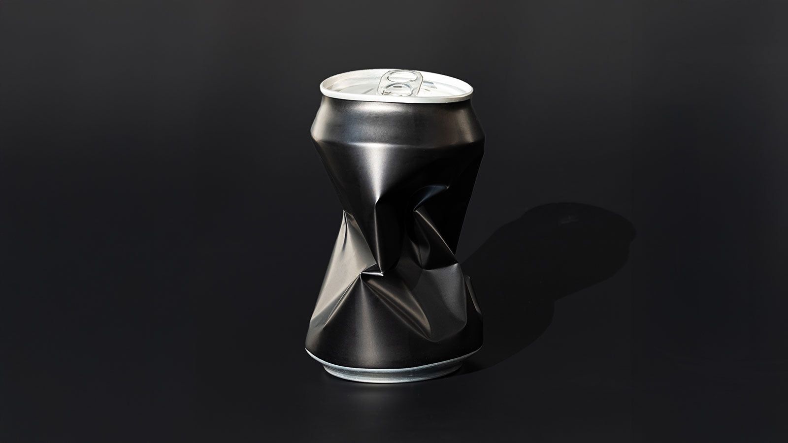 Image of a crushed soda can